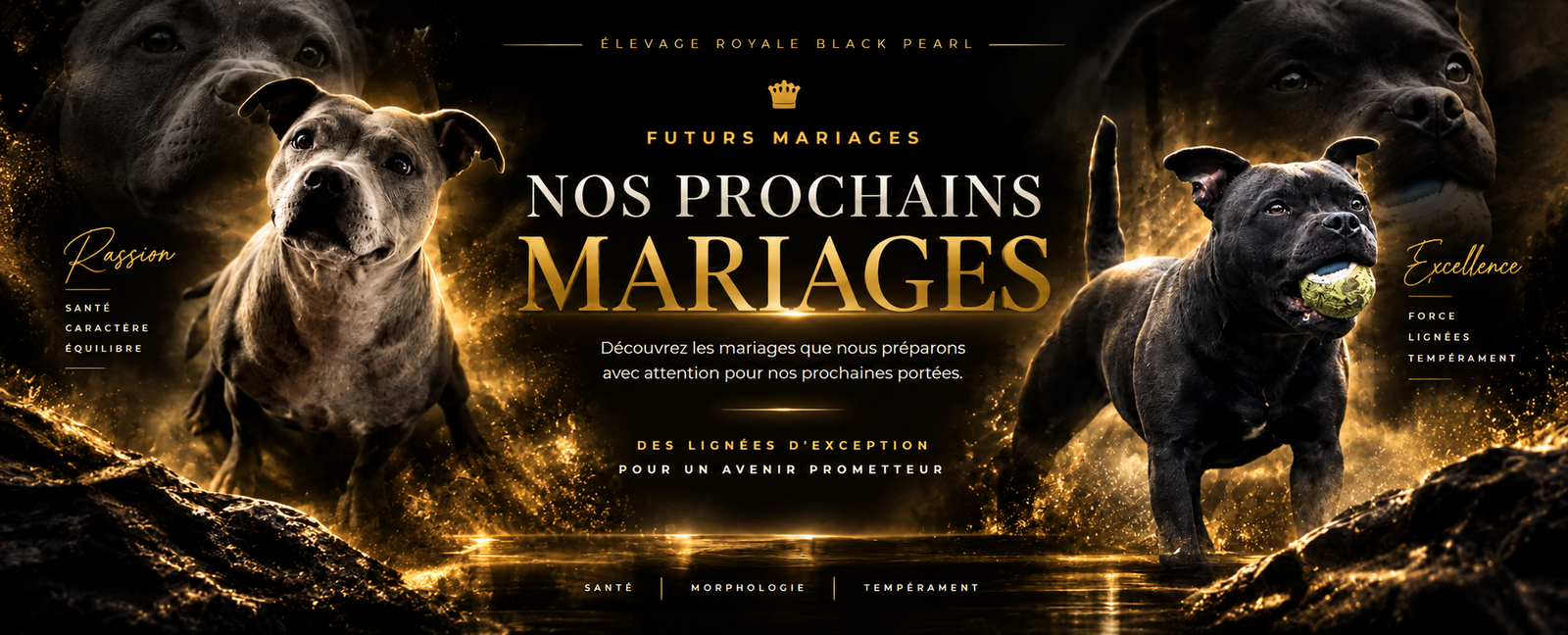 Futurs mariages - Élevage Royale Black Pearl